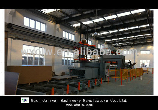 Full-automatic prodution line of hot pressing machine