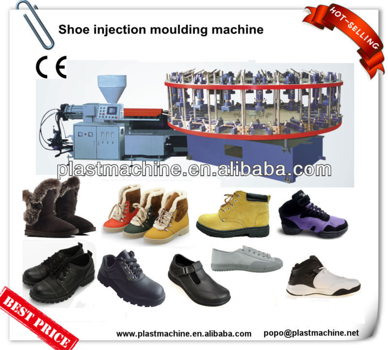 full automatic rotary injection children shoe making machine