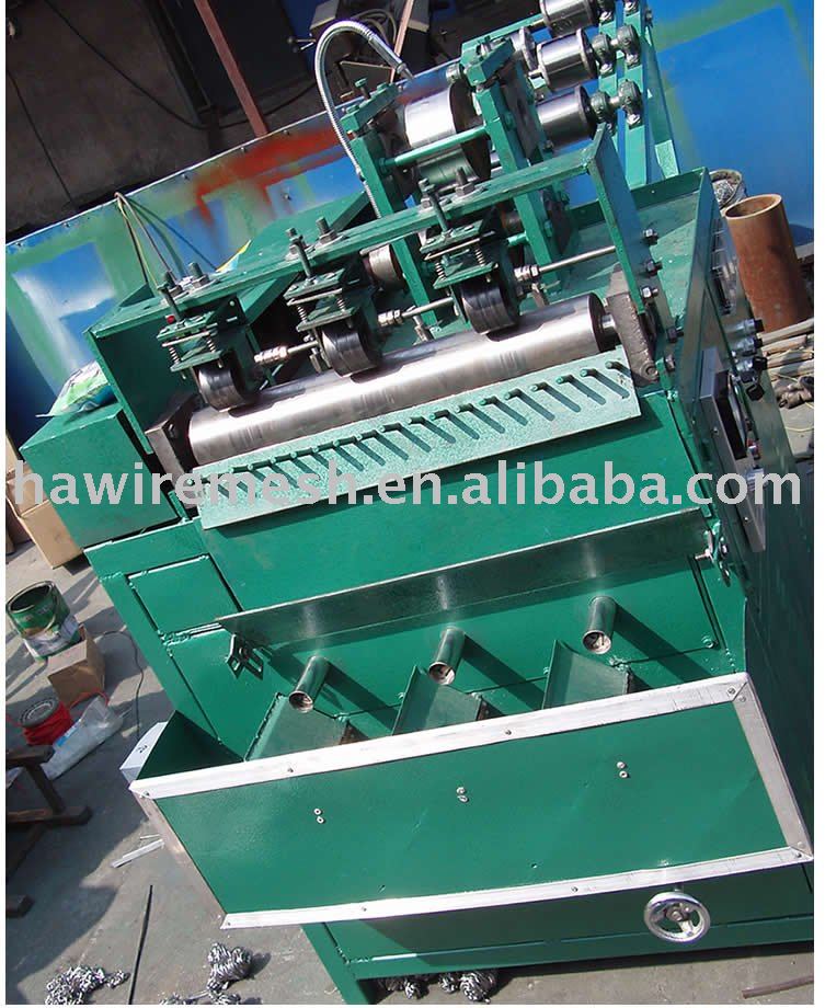 full- automatic scrubber making machine for 6 wires 3 balls