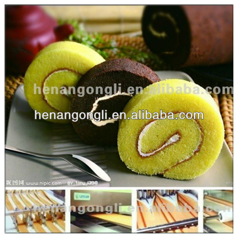 Full automatic swiss roll cake line for sale