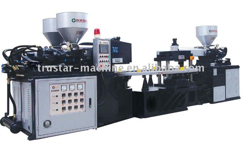 Full automatic Three color PVC shoes Upper Moulding Machine(10 Stations)