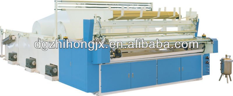 Full Automatic Toilet Paper Making Machine Price with embossing, perforation 1400mm-3500mm