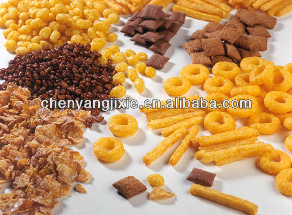 Fully Automatic corn chips/breakfast cereal making machine/production line/extruder 86-15553158922