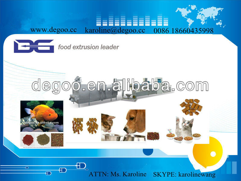 Fully automatic floating and sinking fish feed production line