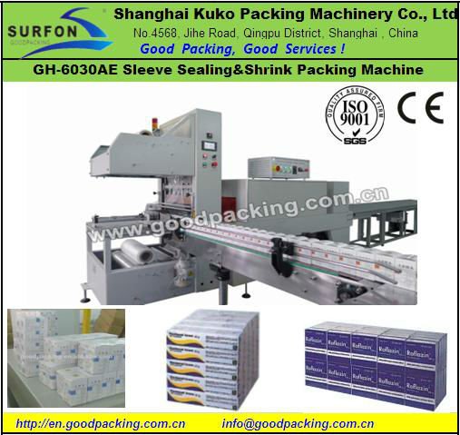 Fully Automatic Sleeve Shrink Wrapping Machine, Shrink Machine, Shrink Packing Machine