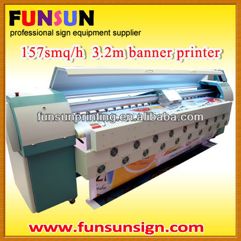 FY3278N Digital Solvent Printer ( 8 SPT510/50pl head, 150sqm/hour )