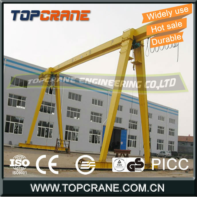 Gantry crane with single girder