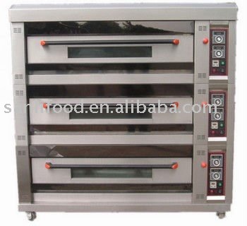 Gas bread baking oven