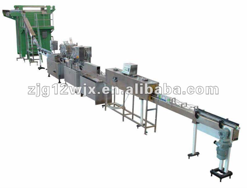 Gas-containing pop can production line