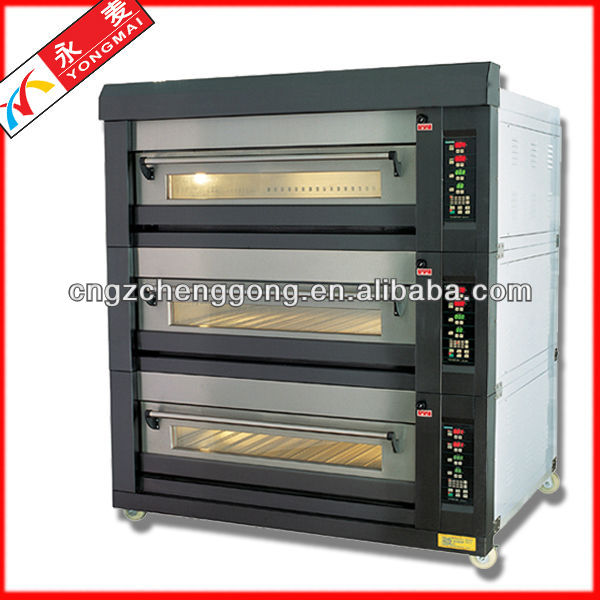 gas deck oven three deck nine trays