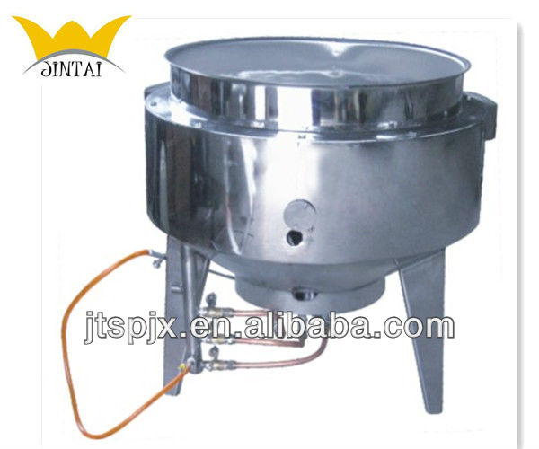 gas heating vertical stainless steel jacketed kettle