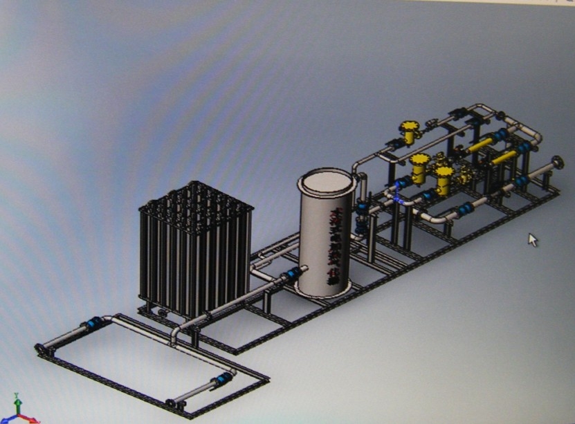 Gas pressure regulate station