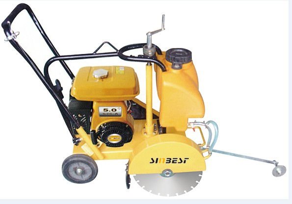 Gasoline Concrete Saw Concrete Cutter 5HP Walk Behind Concrete Cutter