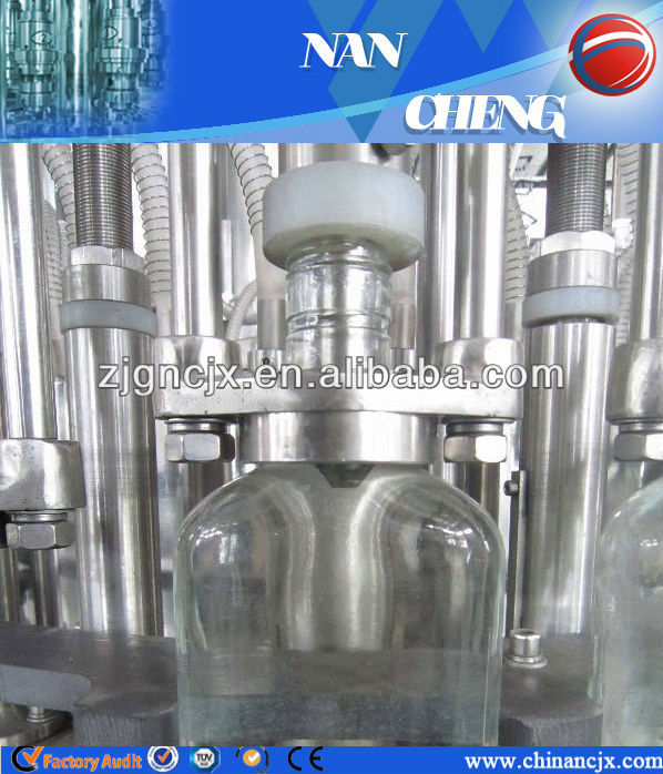 glass bottle wine filling machinery