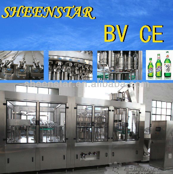 Glass bottling filling machine for beer