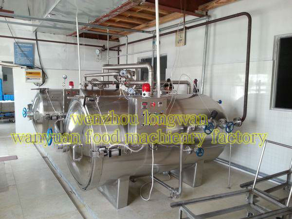 glass jar sterilizer steam heating retort sterilizer