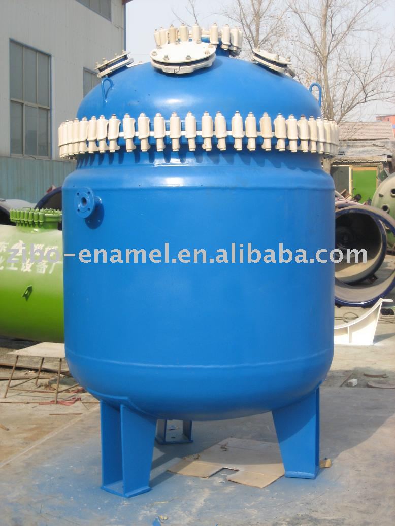 glass lined tank with jacket for distillation