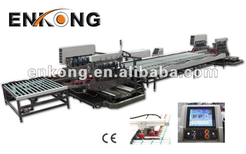 glass straight-line double pencil edging production line