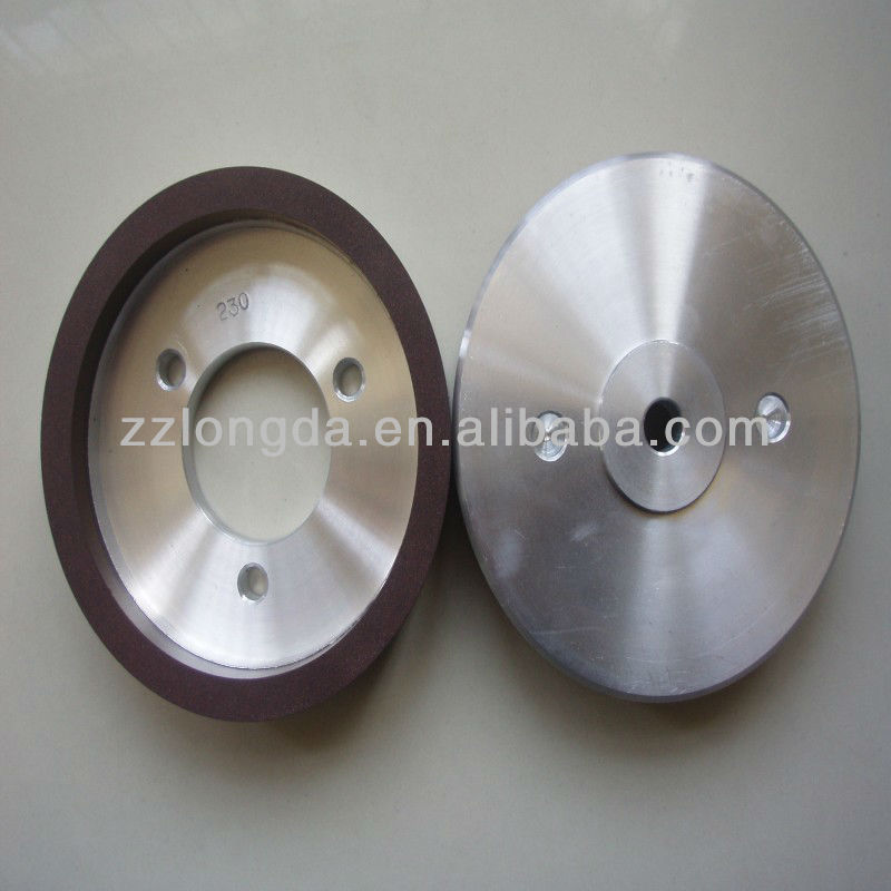 Glass useing diamond resn grinding wheel