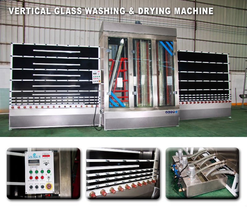 Glass Vertical Washing Machine