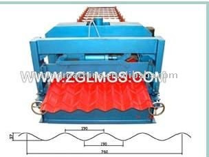 glazed steel roofing panel roll forming machine