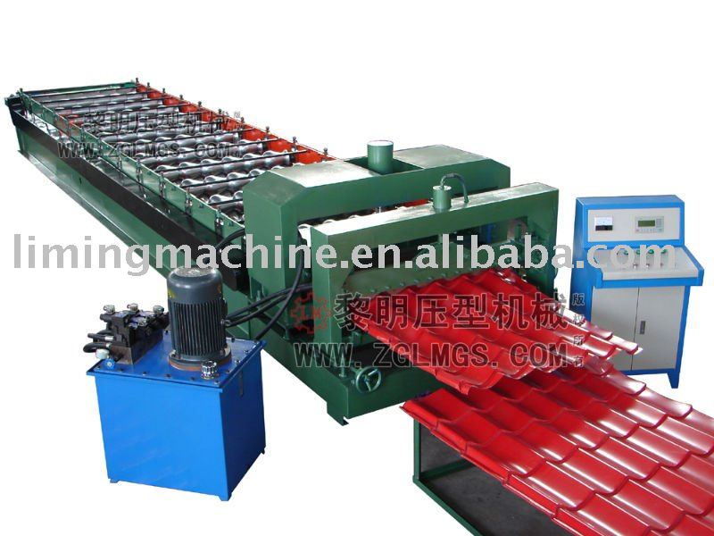 glazed tile cold roll forming machine