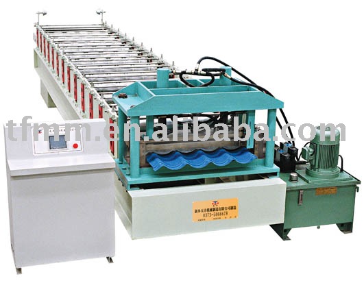 Glazed tile roll forming line