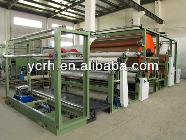 Glue point transfer and water base glue laminating machine