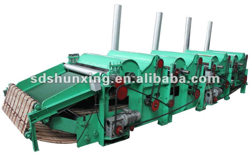 GM 400-4 Four roller waste cotton/fabric recycling machine