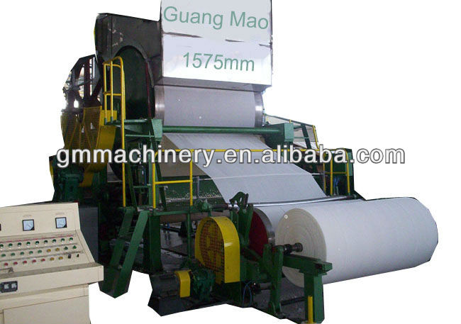 GM-T Series 2400mm 10TPD High performance toilet paper making machine