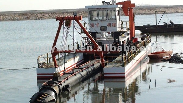 Gold dredger boat for dredging