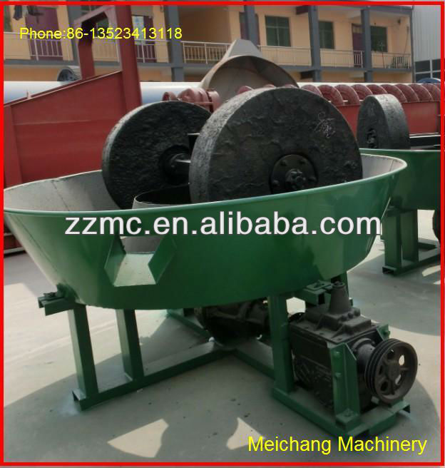 Gold Ore Wet Pan Mill/ Wet Grinding Pan Mill 86-13523413118