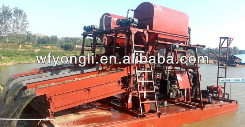 Gold suction dredger