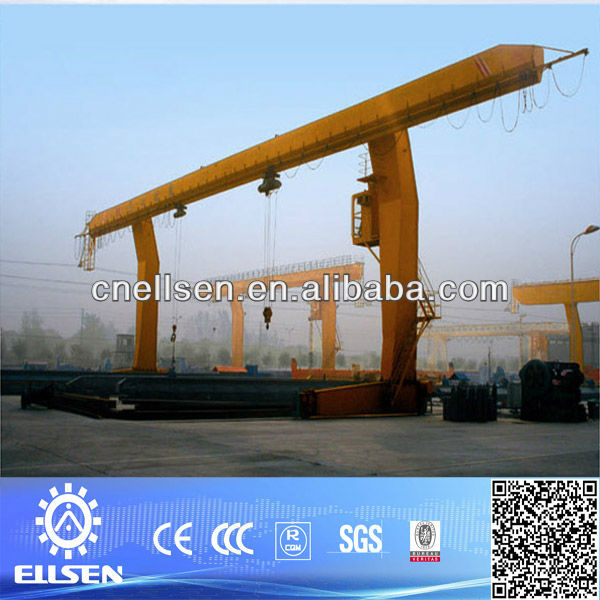 Good quality L type single girder gantry crane 25t