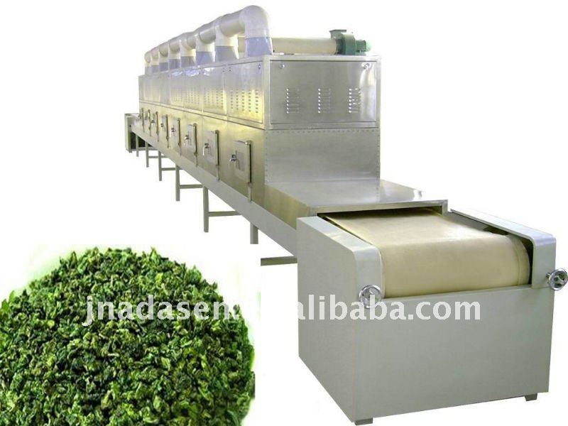 Green tea/black tea microwave drying sterilization equipment moisture <5%