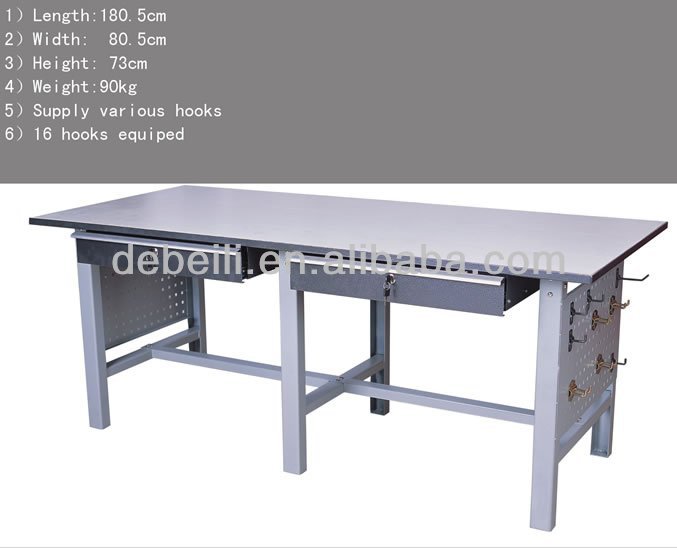 guangdong produce garage or workshop metal work bench, steel workbench AX-315E