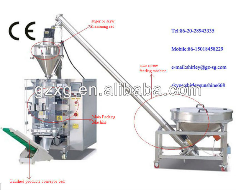 Guangzhou automatic powder packing machine 500g - 5kg