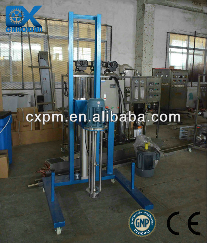 Guangzhou CX pneumatic lifting intermittent homogenizer for small business