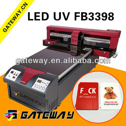 Guangzhou multifunctional flatbed uv printer with two print heads UV desktop printer with new technology uv led flatbed printer