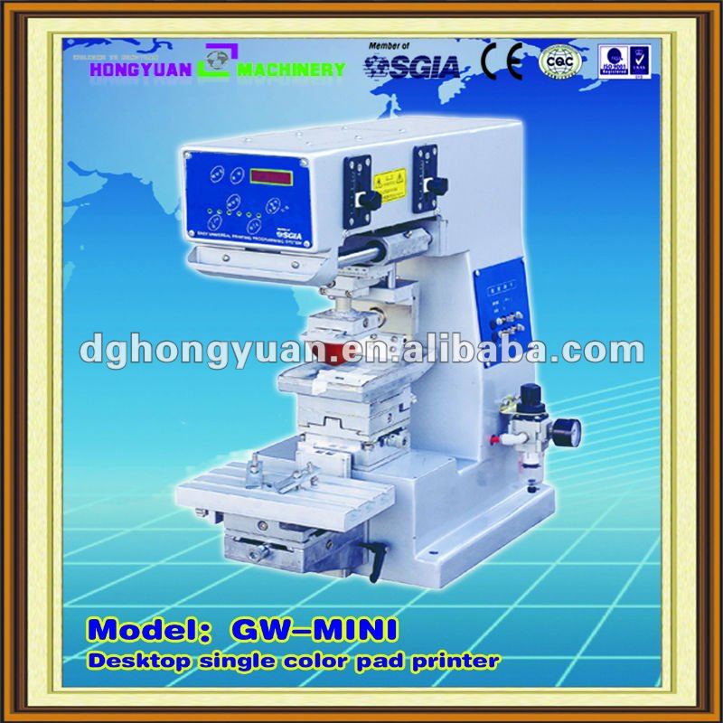 GW-MINI desktop single color pad printing machine