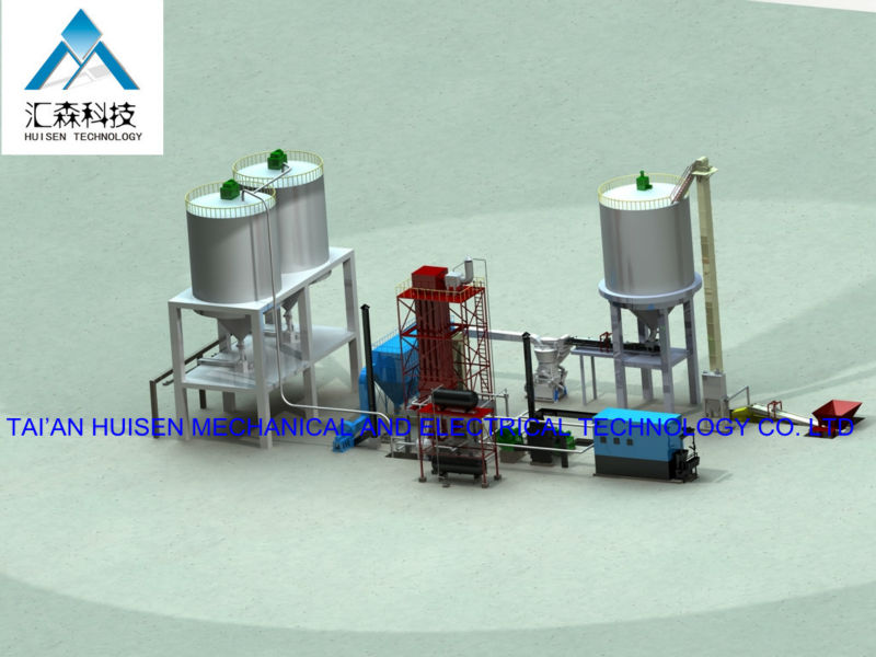 Gypsum powder production line