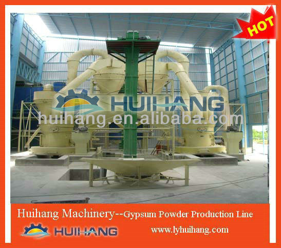 Gypsum powder production line.