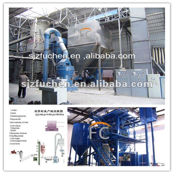 gypsum powder production line advanced technology