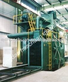 H section steel shot blasting machine