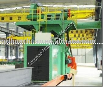 H section steel shot blasting machine