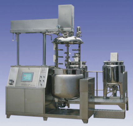 Hair color cream vacuum titling emulsifying homogenizer