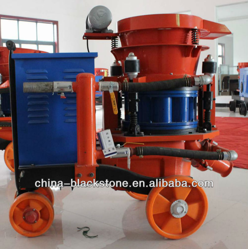 Half wet shotcreting machine for construction