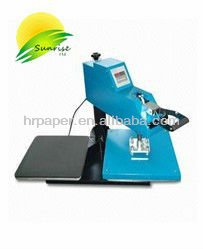 Hand-cranked T-shirt heat transfer press machine