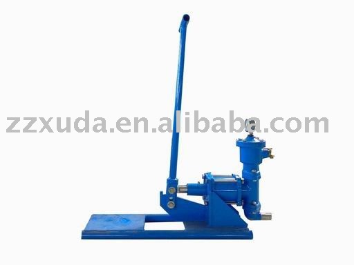 Hand-operated portable grout pump