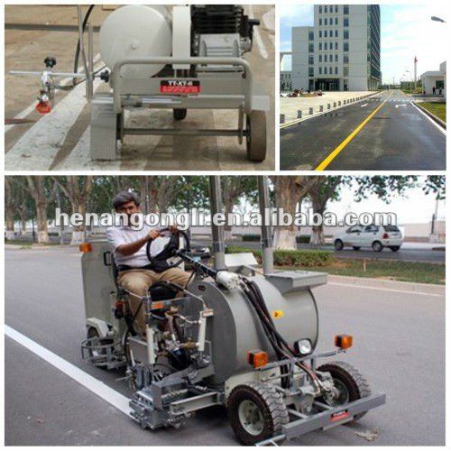 Hand-push thermoplastic road marking paint machine